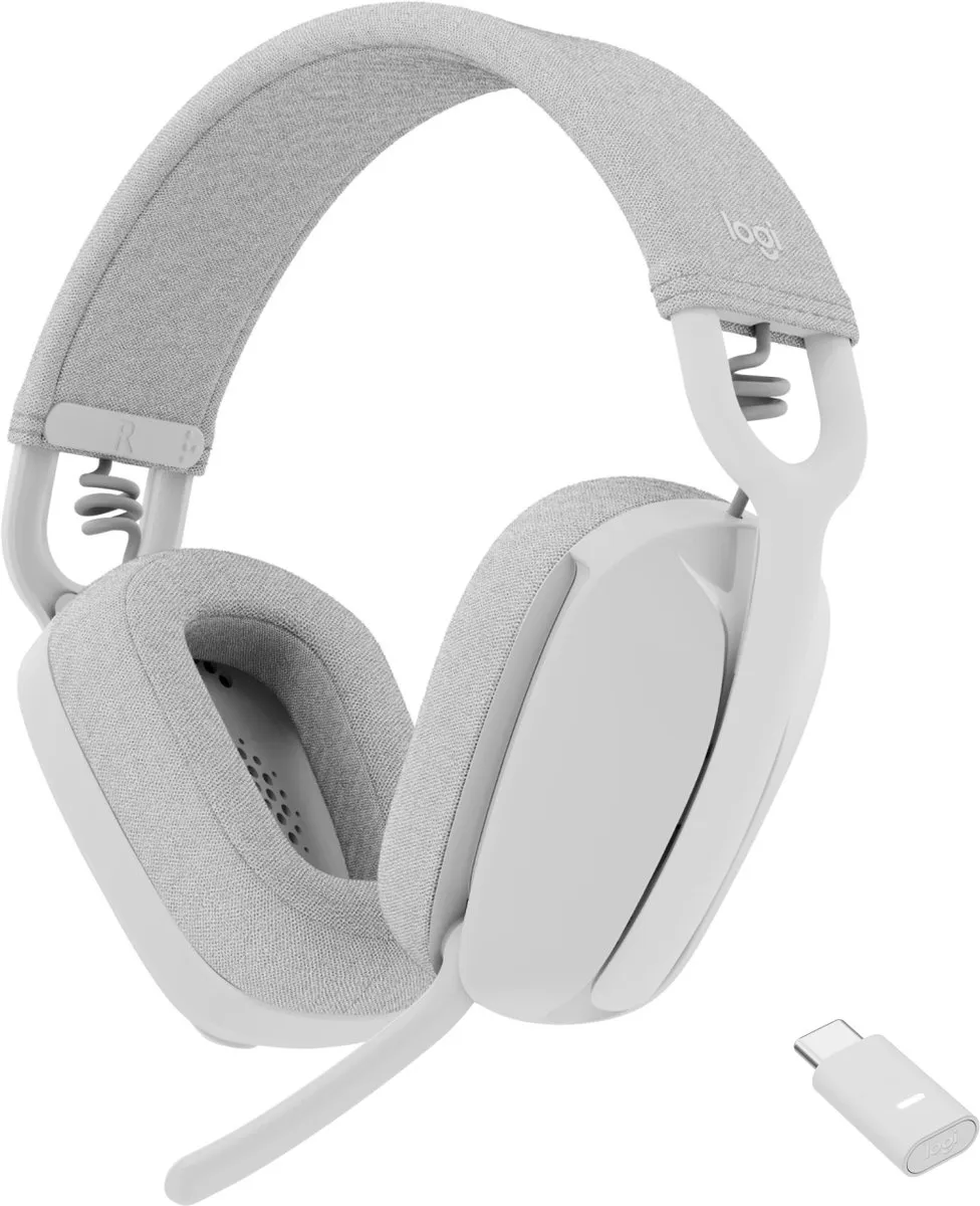 Logitech Zone Vibe 527246291 Headset - Draadloos - Wit - afbeelding 4 van 6