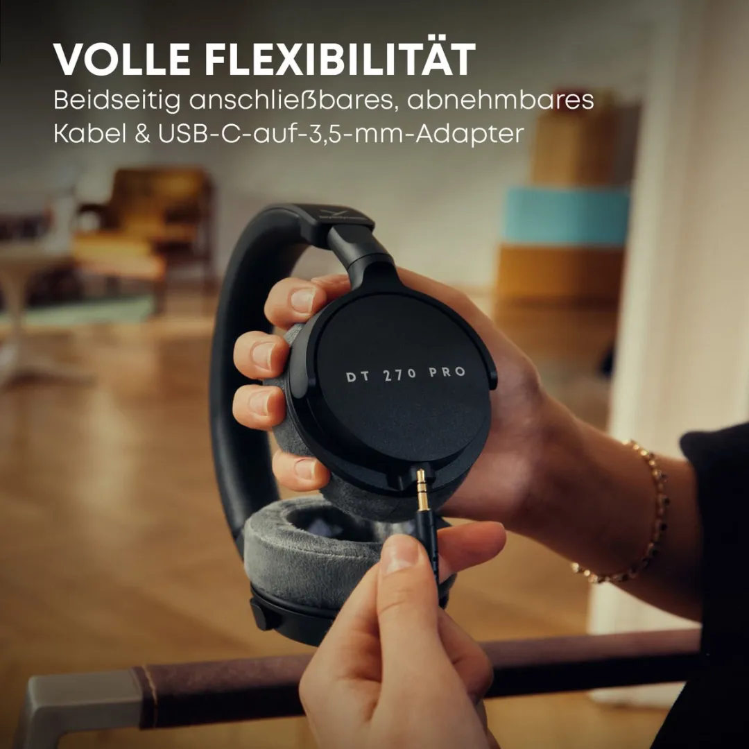 beyerdynamic DT-270 Pro Gesloten Koptelefoon 45 Ohm - afbeelding 6 van 6