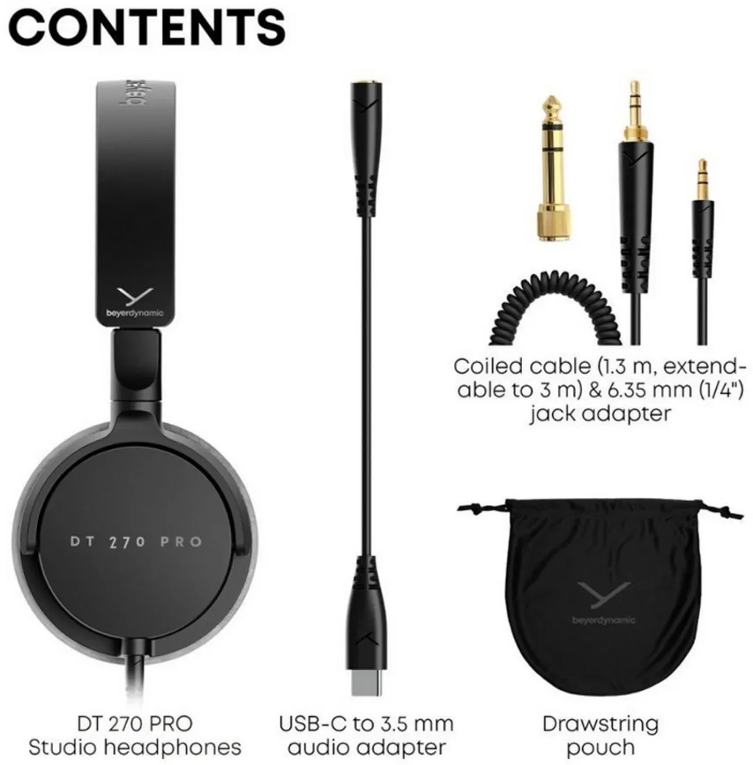 beyerdynamic DT-270 Pro Gesloten Koptelefoon 45 Ohm