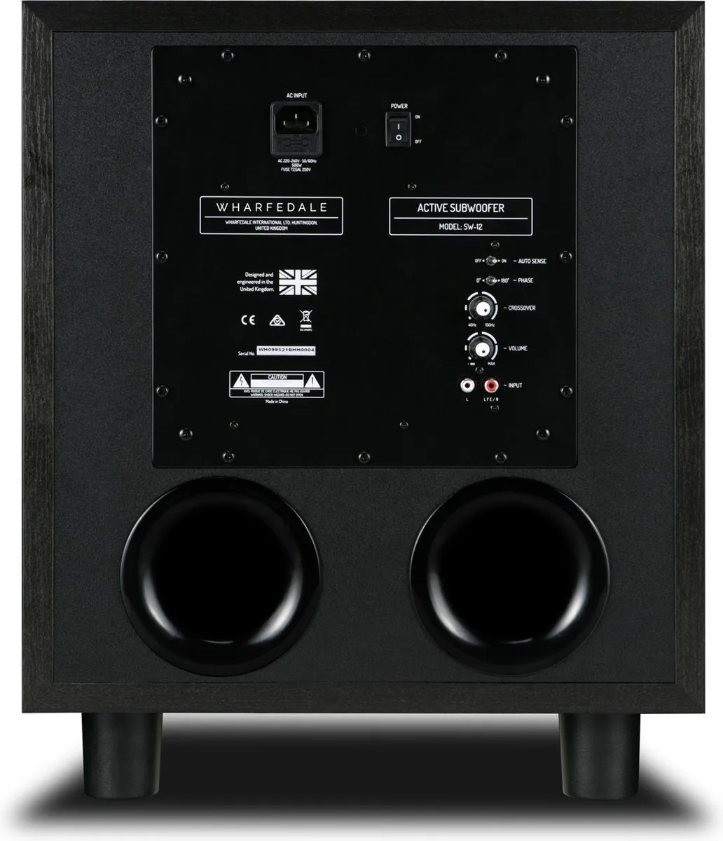 Wharfedale SW-12 Subwoofer 300W - 12" - Zwart