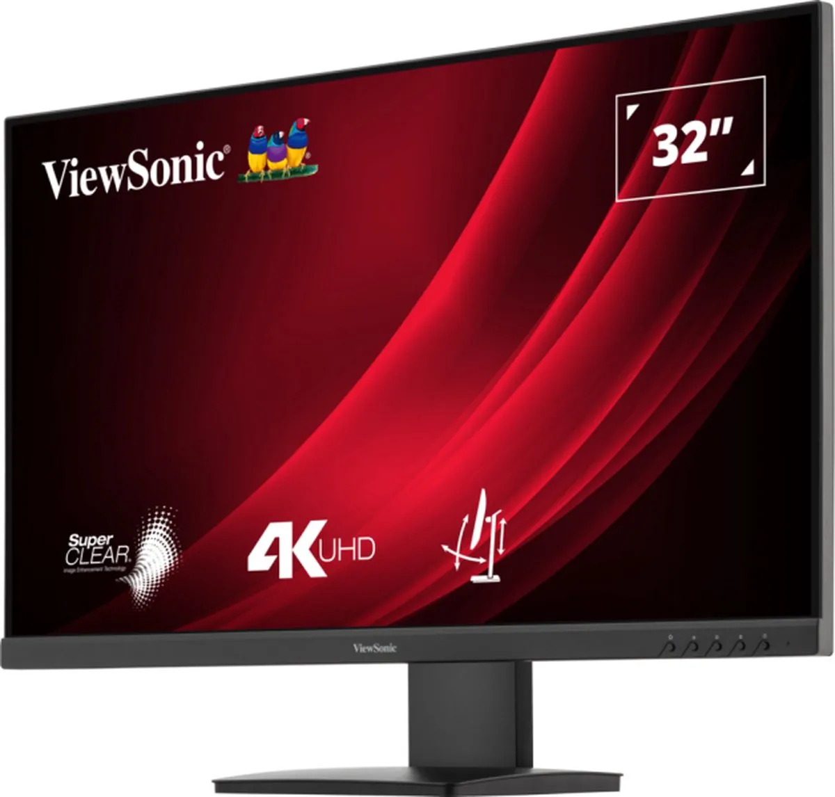 ViewSonic VG3208-4K - LED-monitor 32" (31.5" zichtbaar) - 3840 x 2160 4K @ 60 Hz - VA - 300 cdm² - 3000:1 - HDR10 - 4 ms - 2xHDMI, DisplayPort