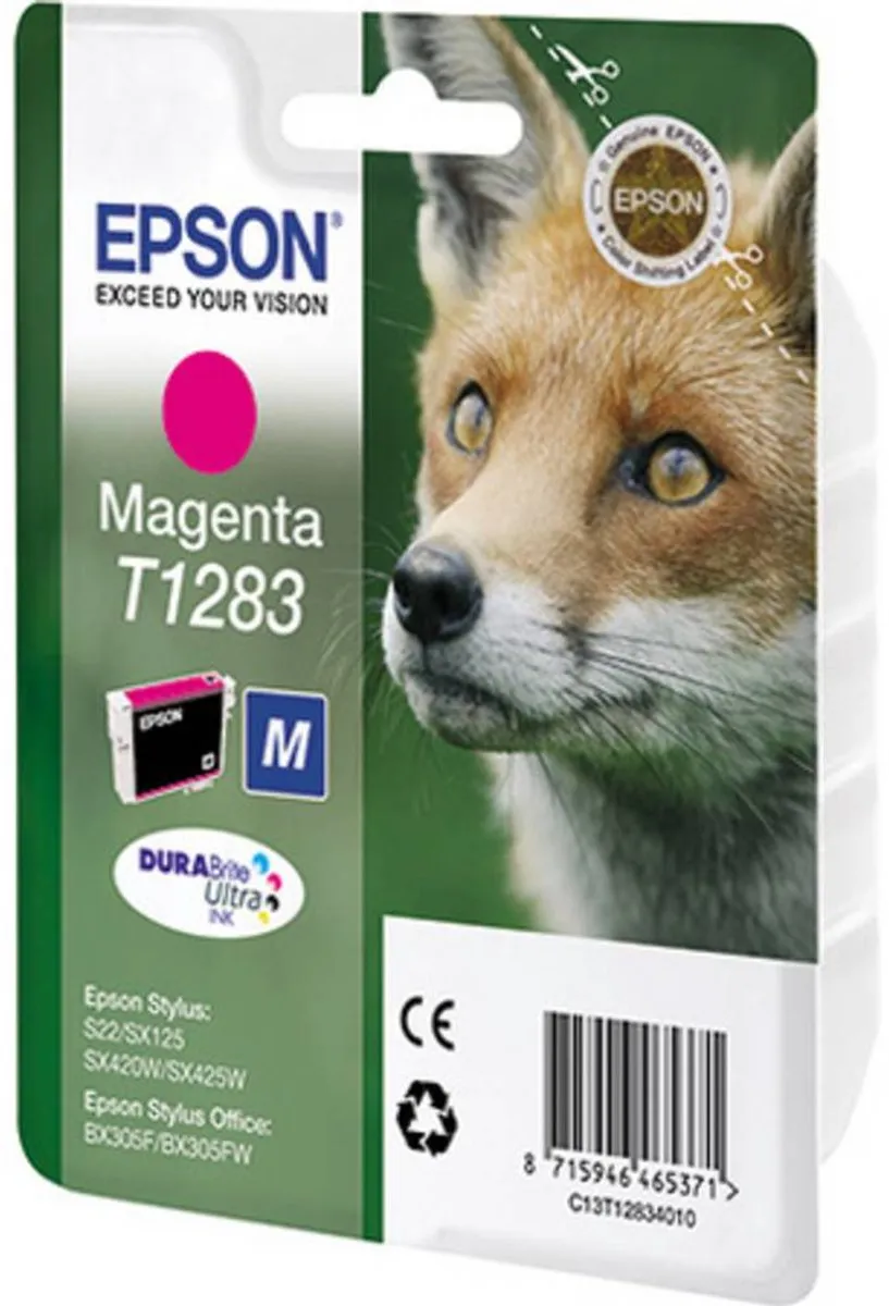 Epson T1283 Magenta Inktcartridge C13T12834011 - 3.5ml