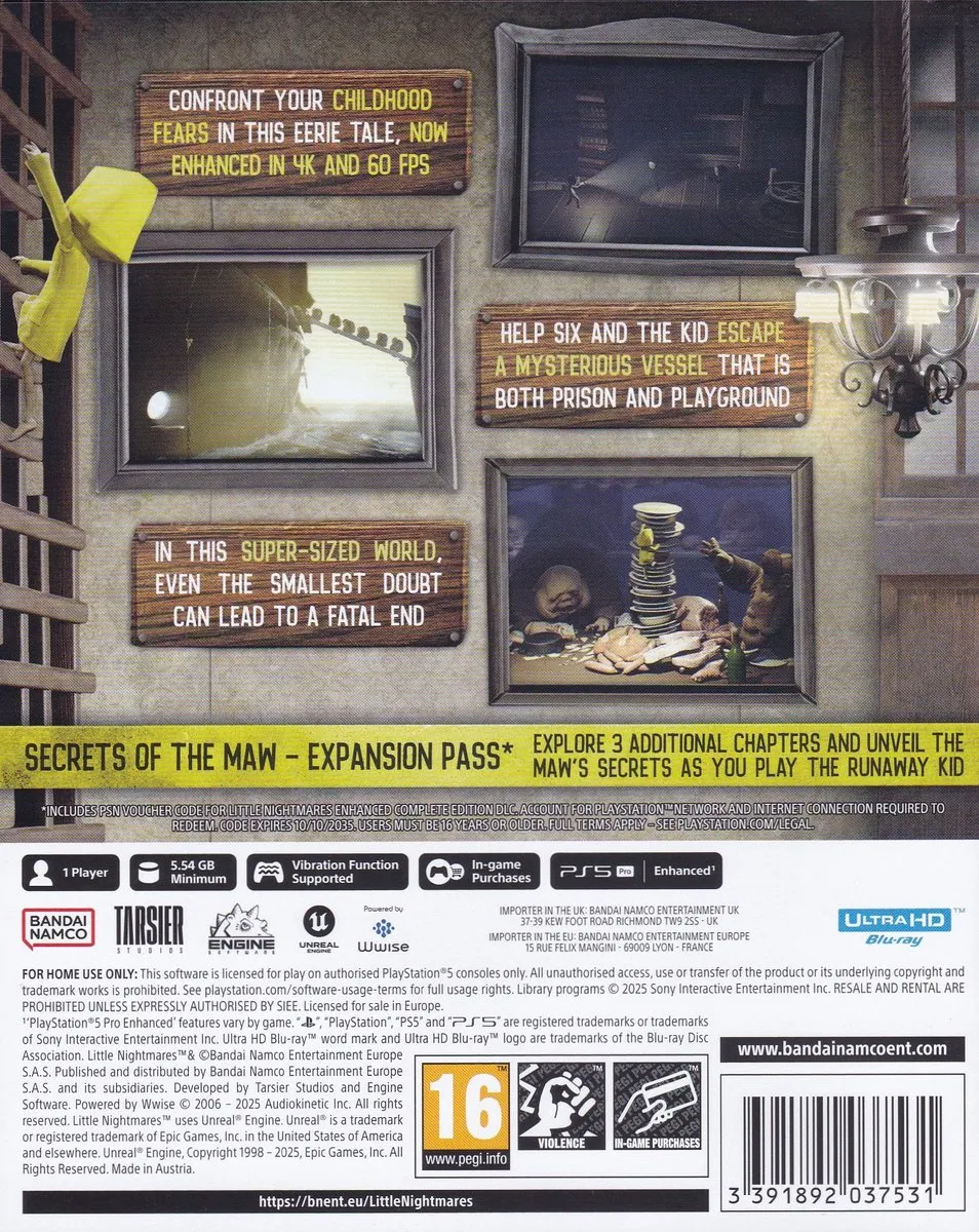Bandai Namco Little Nightmares Complete Edition PS5