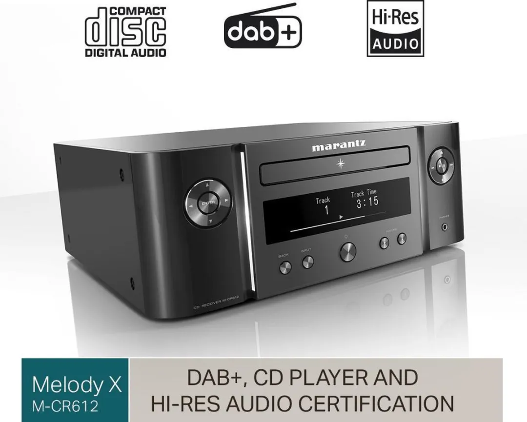 Marantz M-CR612 HiFi Systeem - DAB+ Bluetooth AirPlay 2 - Zwart