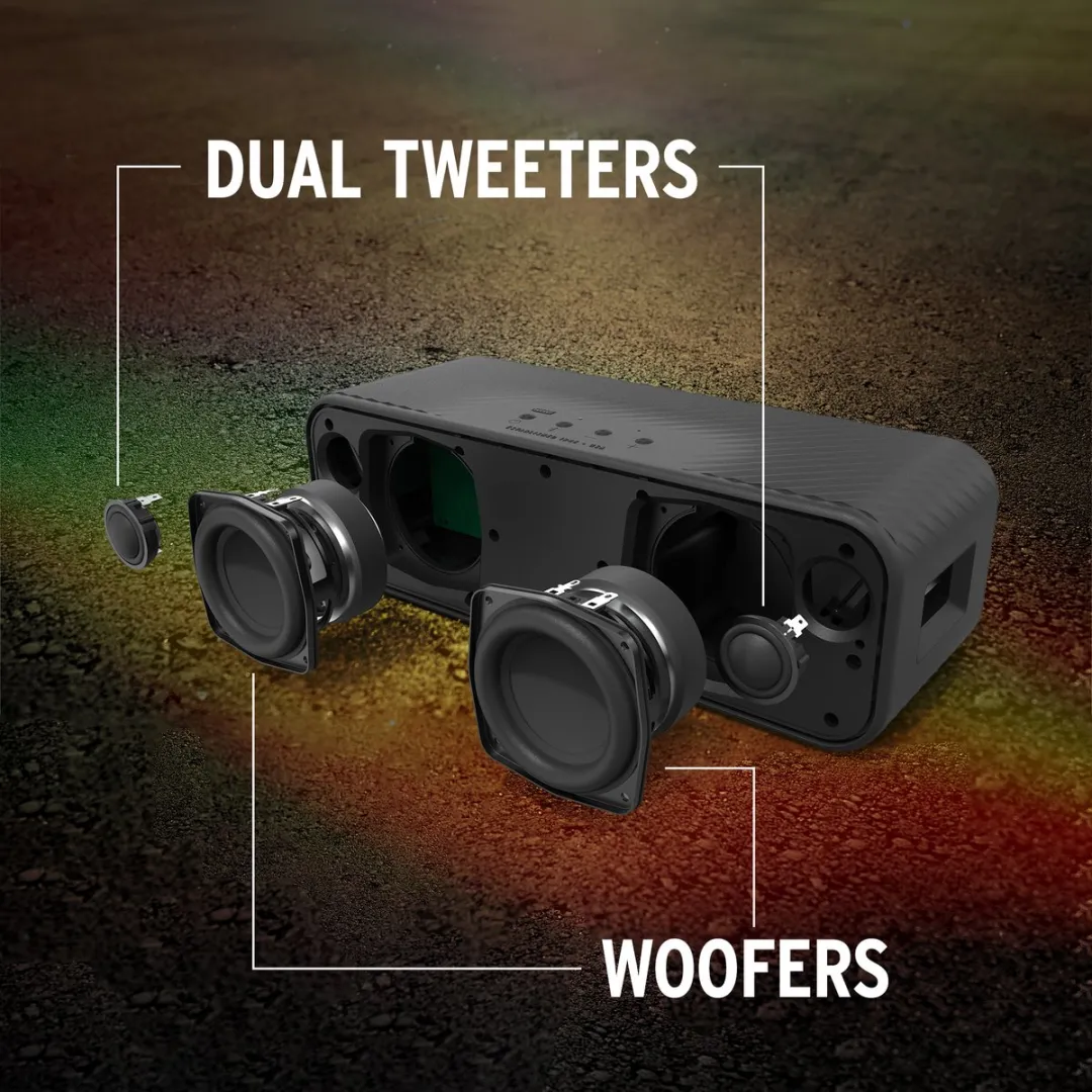 Klipsch Detroit K1072202 Bluetooth Speaker - 30W - Zwart - afbeelding 6 van 6