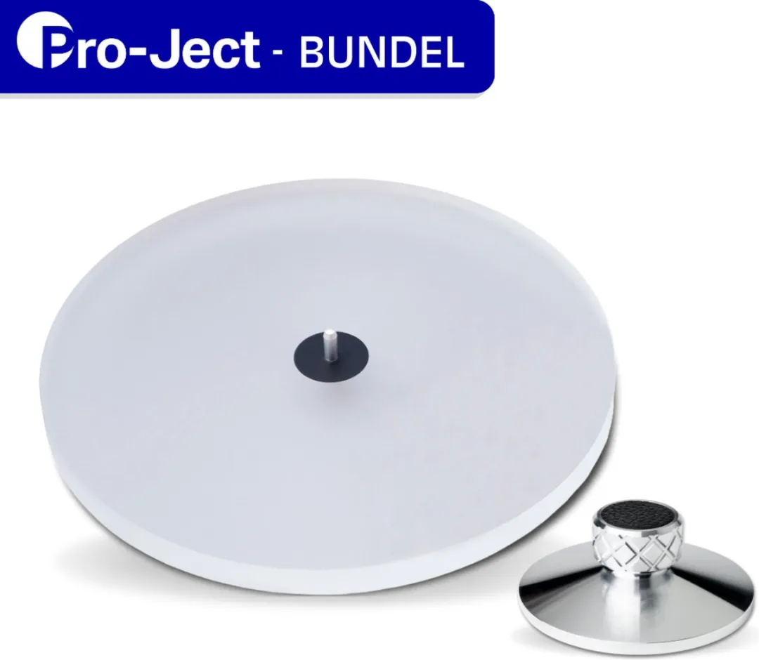 Pro-Ject Acryl-it E & Clamp it Draaiplateau & Platenklem