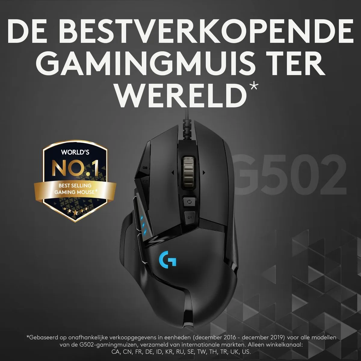 Logitech G G502 HERO Bedrade Gaming Muis 25.600 DPI - Zwart