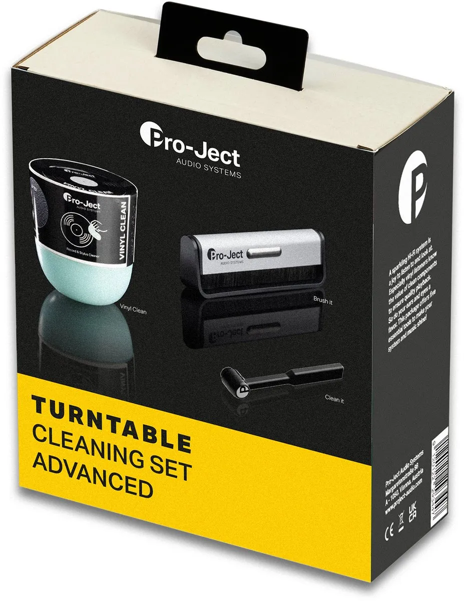 Pro-Ject Cleaning Set Advanced 8002 - Platenspeler Schoonmaakset - Zwart