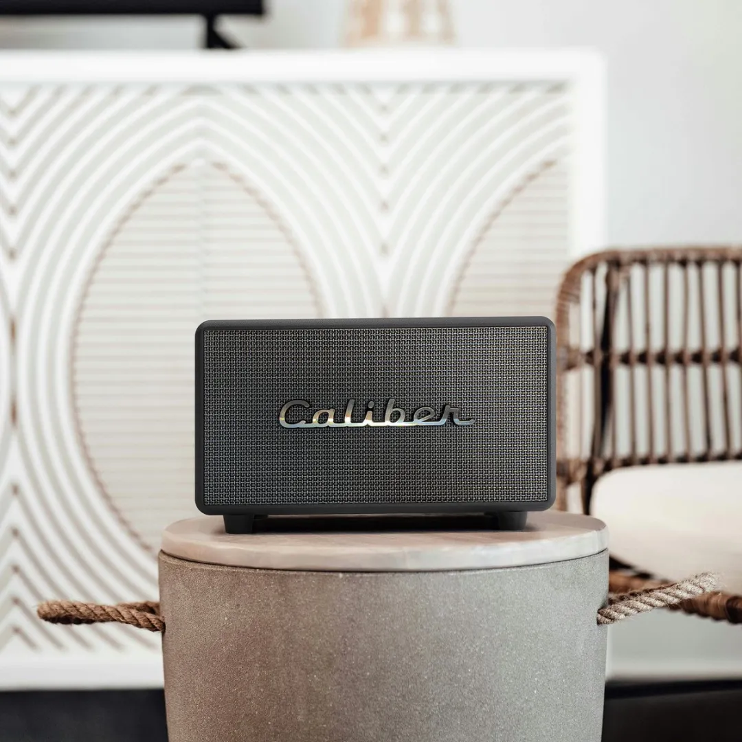 Caliber Retro Speaker HFG411BT - 200W Bluetooth - TWS - Zwart