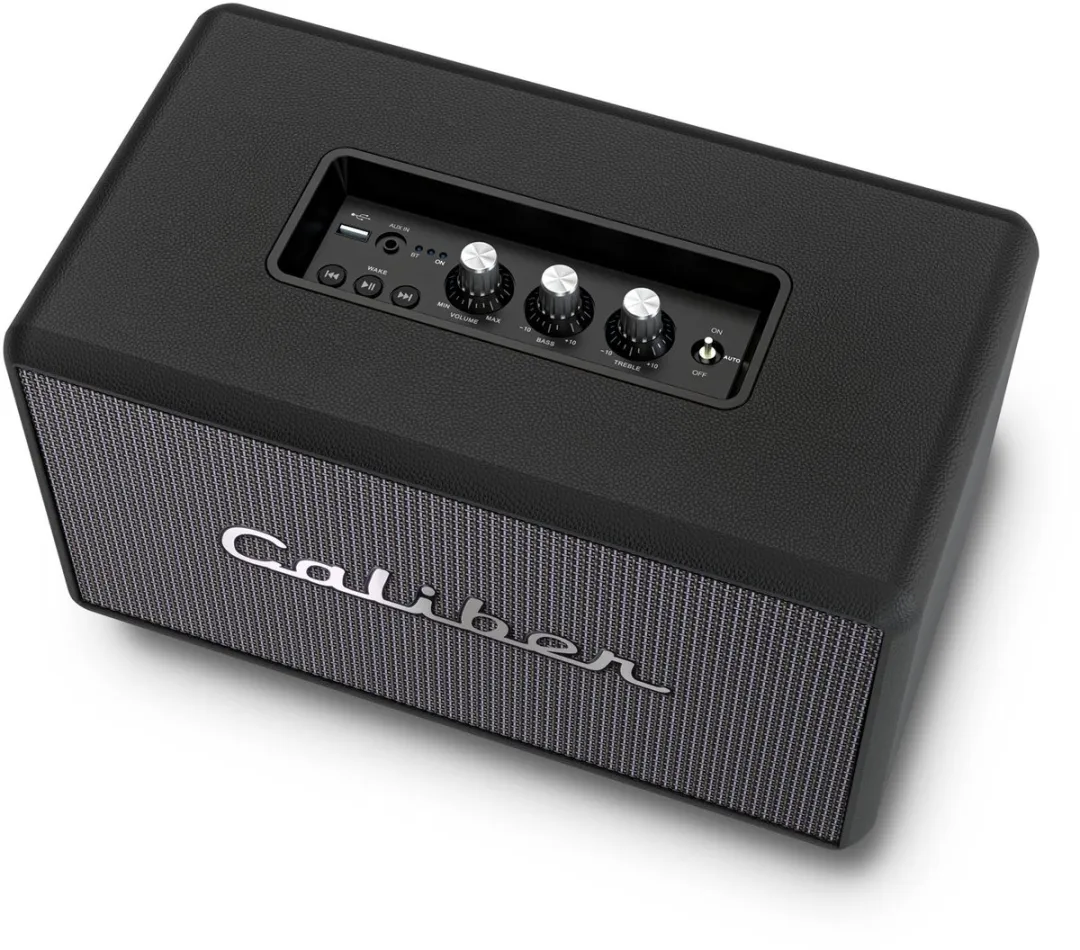 Caliber Retro Speaker HFG411BT - 200W Bluetooth - TWS - Zwart