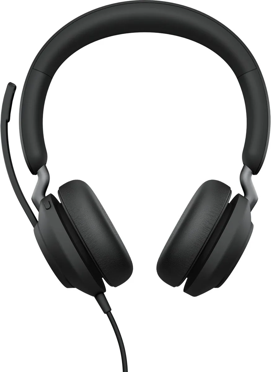 Jabra Evolve2 40 SE Bedrade Hoofdband Headset - Zwart