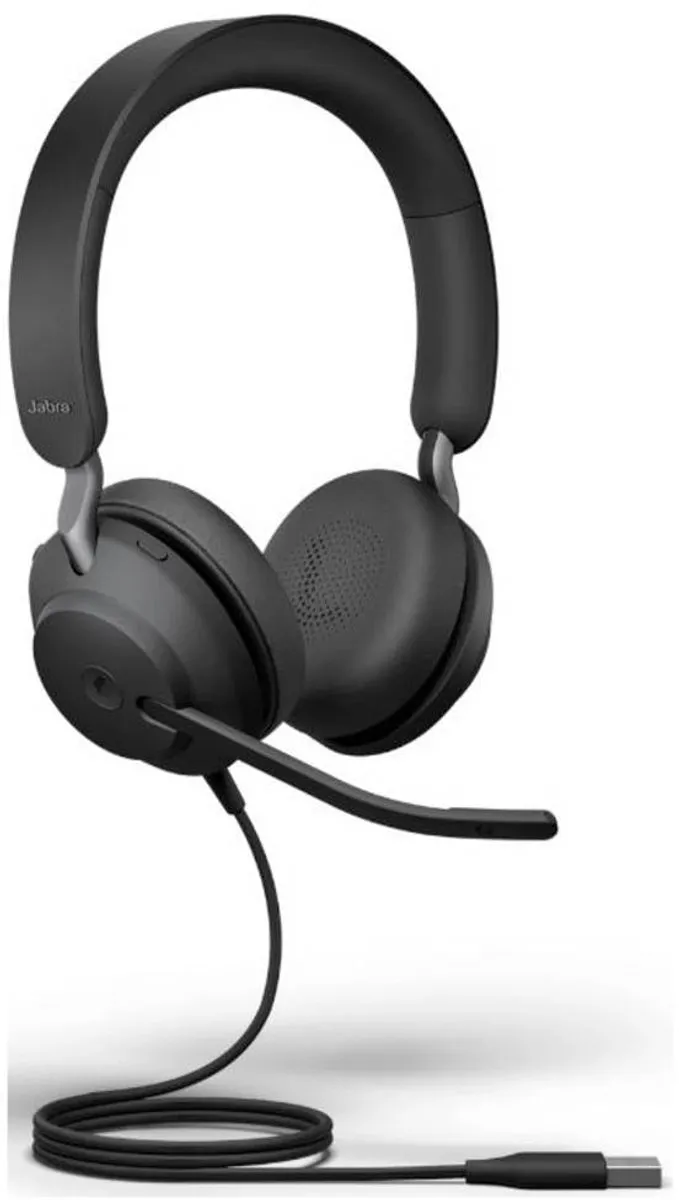 Jabra Evolve2 40 SE Bedrade Hoofdband Headset - Zwart