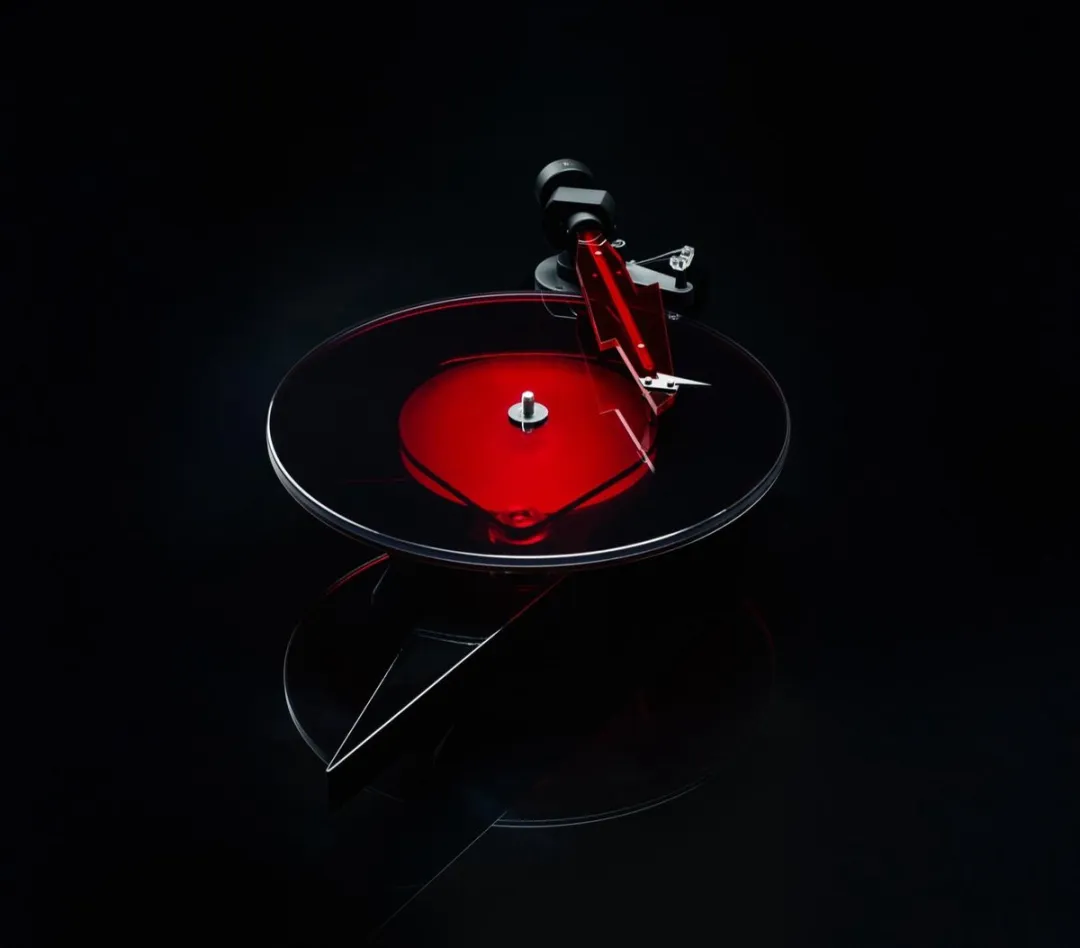 Pro-Ject AC/DC Turntable Limited Edition pro-ject001 - Rood-zwart - afbeelding 2 van 6