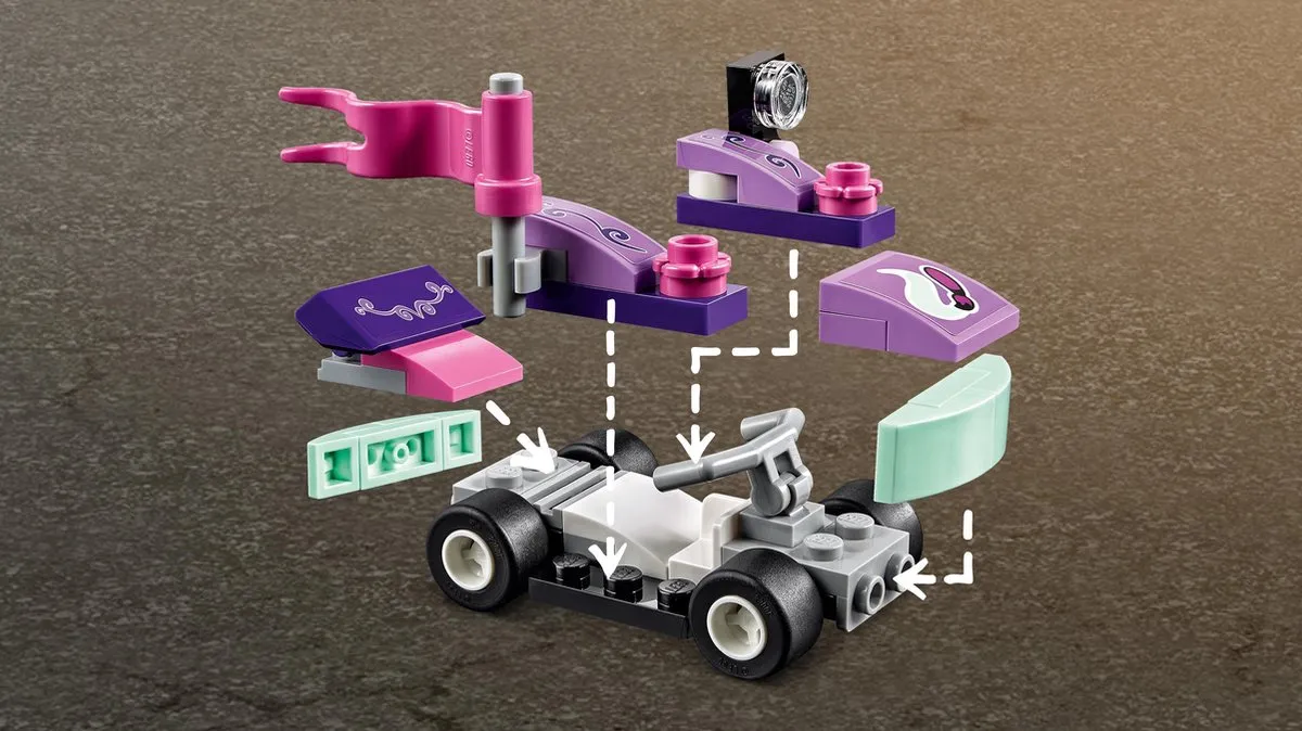 LEGO Friends Kart Creatieve Tuningshop 41351 - Paars