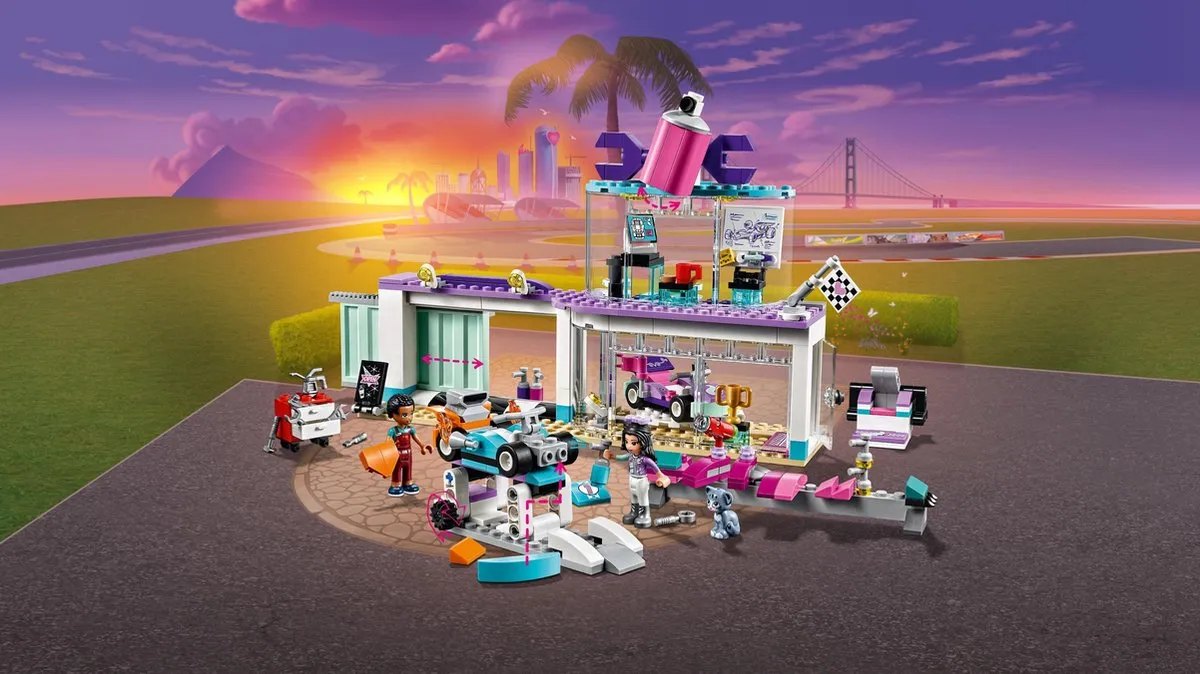LEGO Friends Kart Creatieve Tuningshop 41351 - Paars
