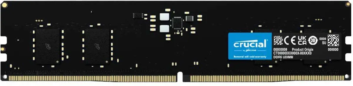 Crucial CT8G48C40U5 DDR5 RAM - 8GB 4800MHz