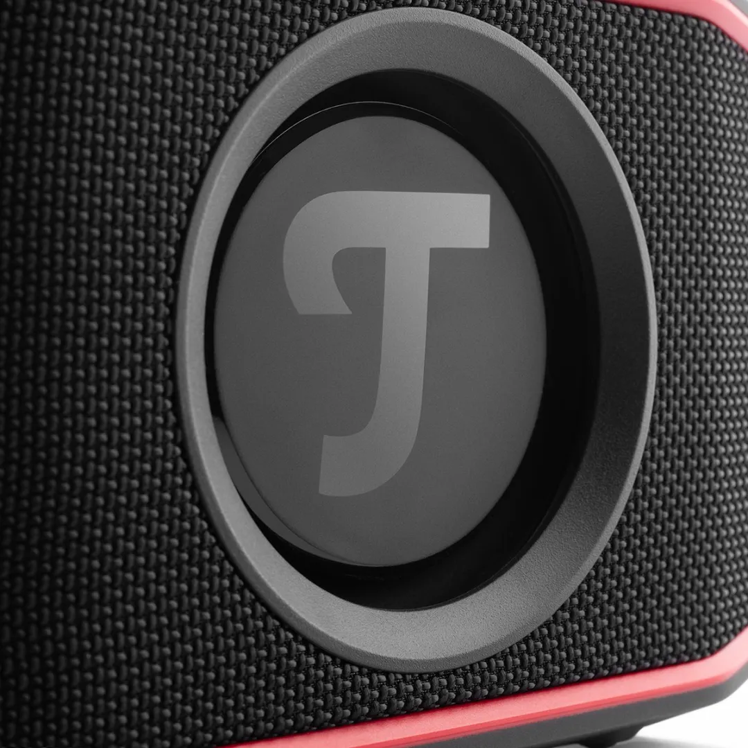 Teufel ROCKSTER GO 2 Draadloze Bluetooth Speaker - IPX67 - Zwart & Rood