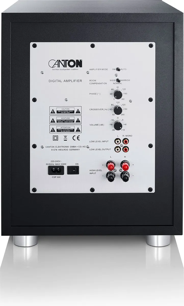 Canton Power Sub 10 Actieve Subwoofer 200W - Zwart - afbeelding 6 van 6