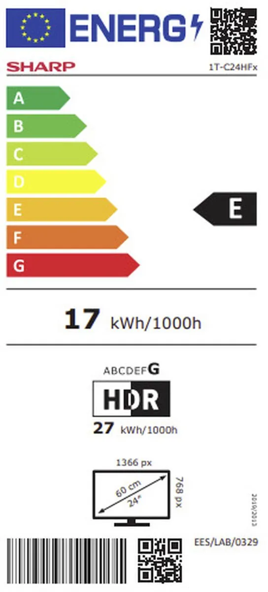 Sharp Aquos 24HF2265 24 inch HD-Ready Google TV - Zwart