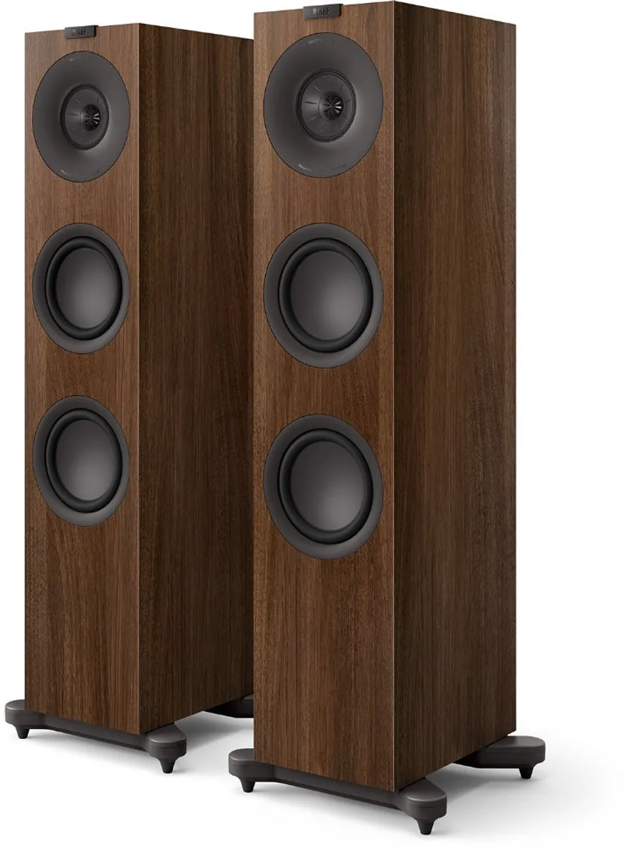 KEF Q7 Meta - Vloerstaande Speaker - Walnoot