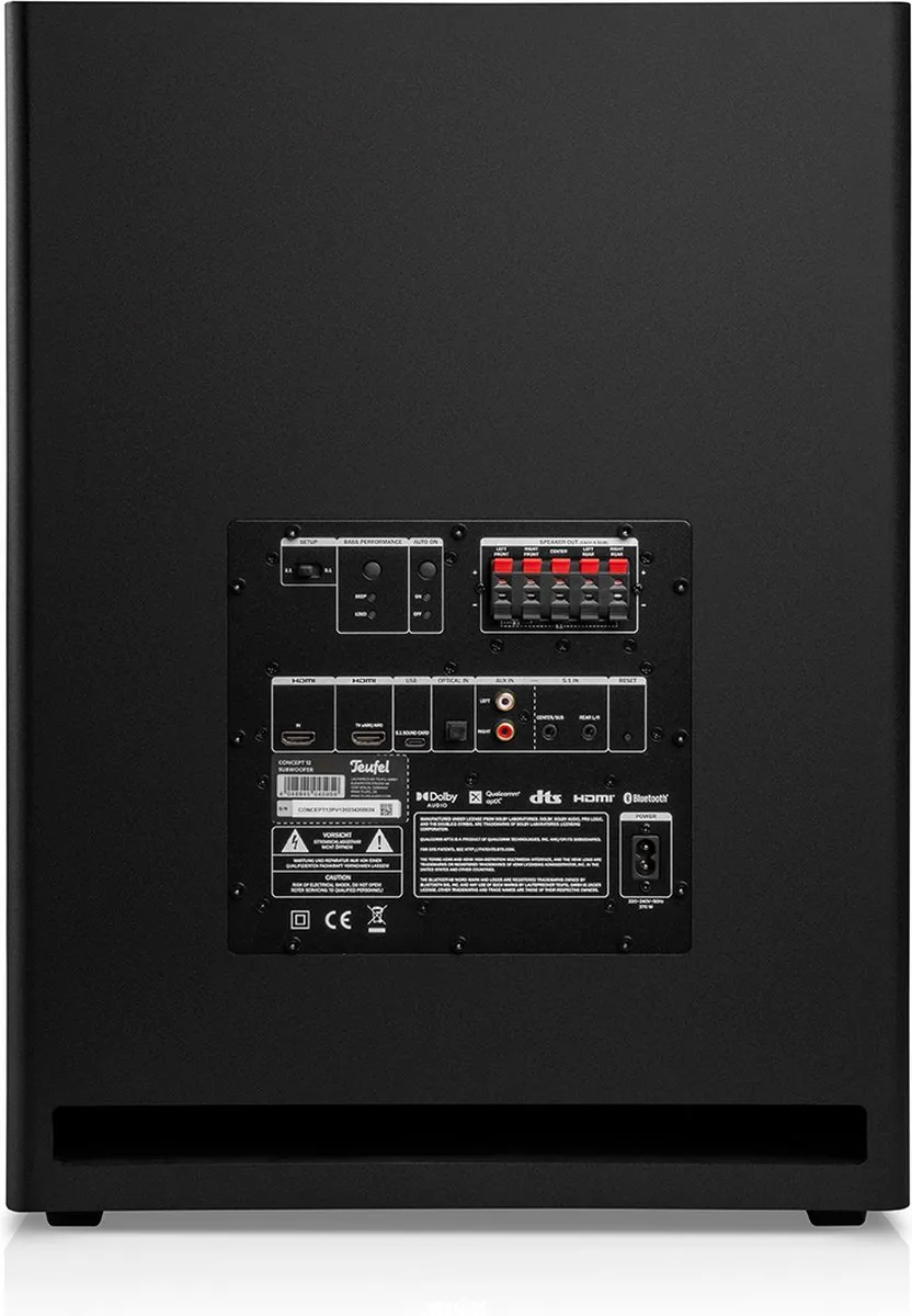 Teufel CONCEPT 12 Subwoofer 300mm - 11.8" Woofer - Zwart