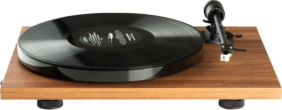 Pro-Ject E1 AT3600L Platenspeler - Walnoot met Acryl it Draaiplateau