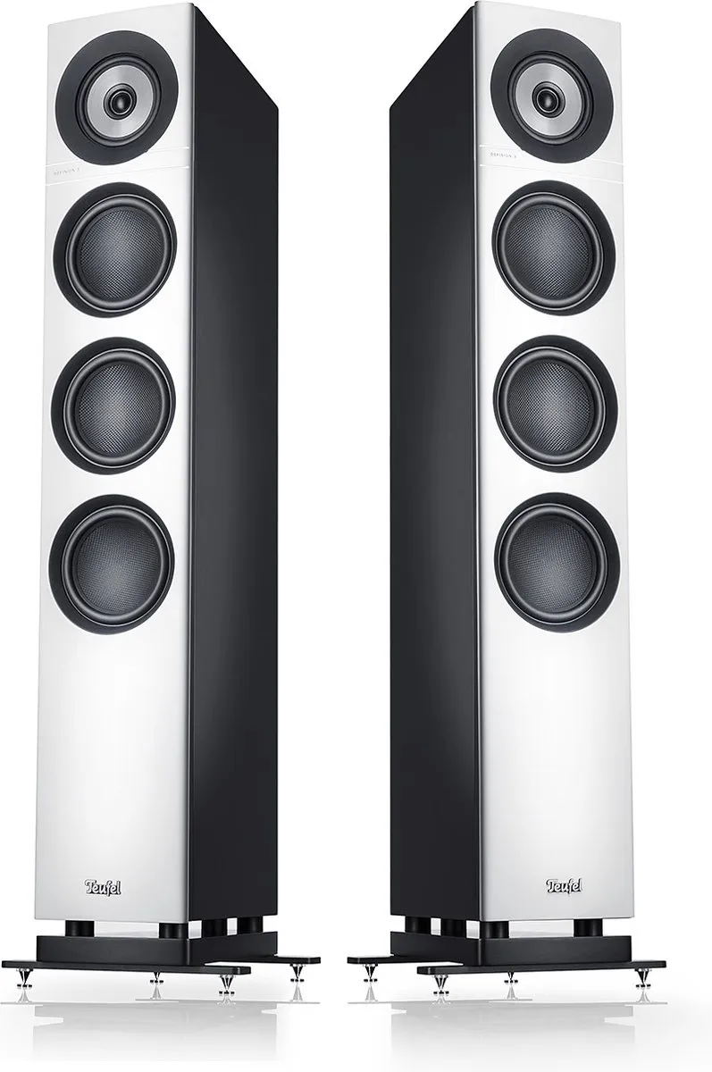 Teufel DEFINION 3 Set 2 Vloerstaande speakers - wit/zwart