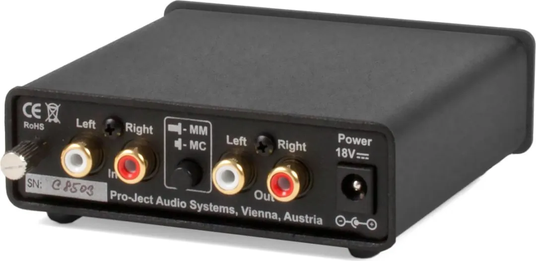 Pro-Ject Phono Box DC Voorversterker MM/MC - Zwart