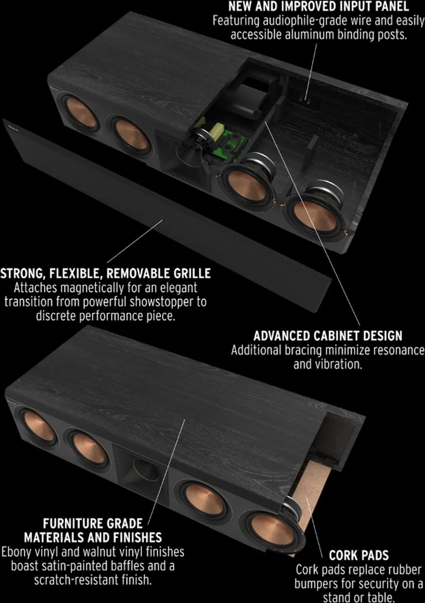 Klipsch RP-504C II Centerspeaker - Zwart - afbeelding 6 van 6