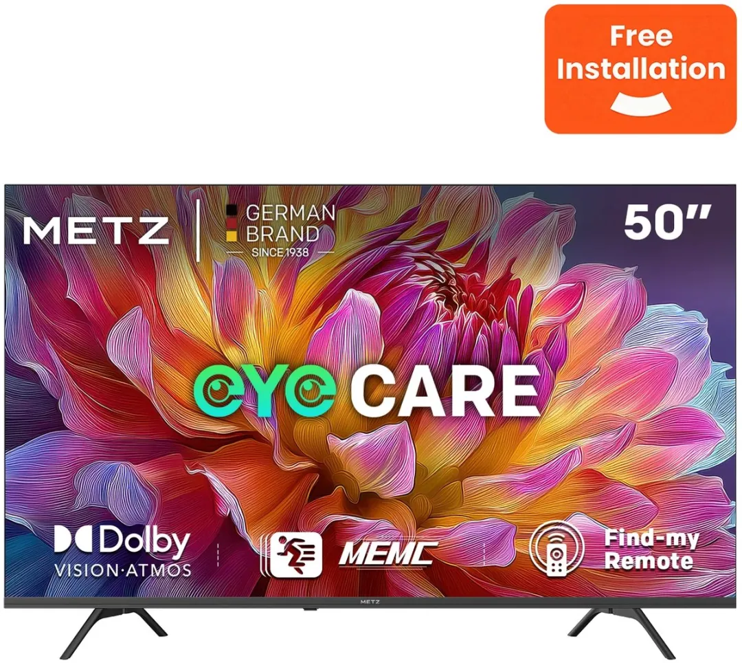METZ 50MUF7000Z UHD TV 50 inch – 4K – Smart Google TV – HDR10 – Dolby Vision & Atmos – WiFi – Triple Tuner