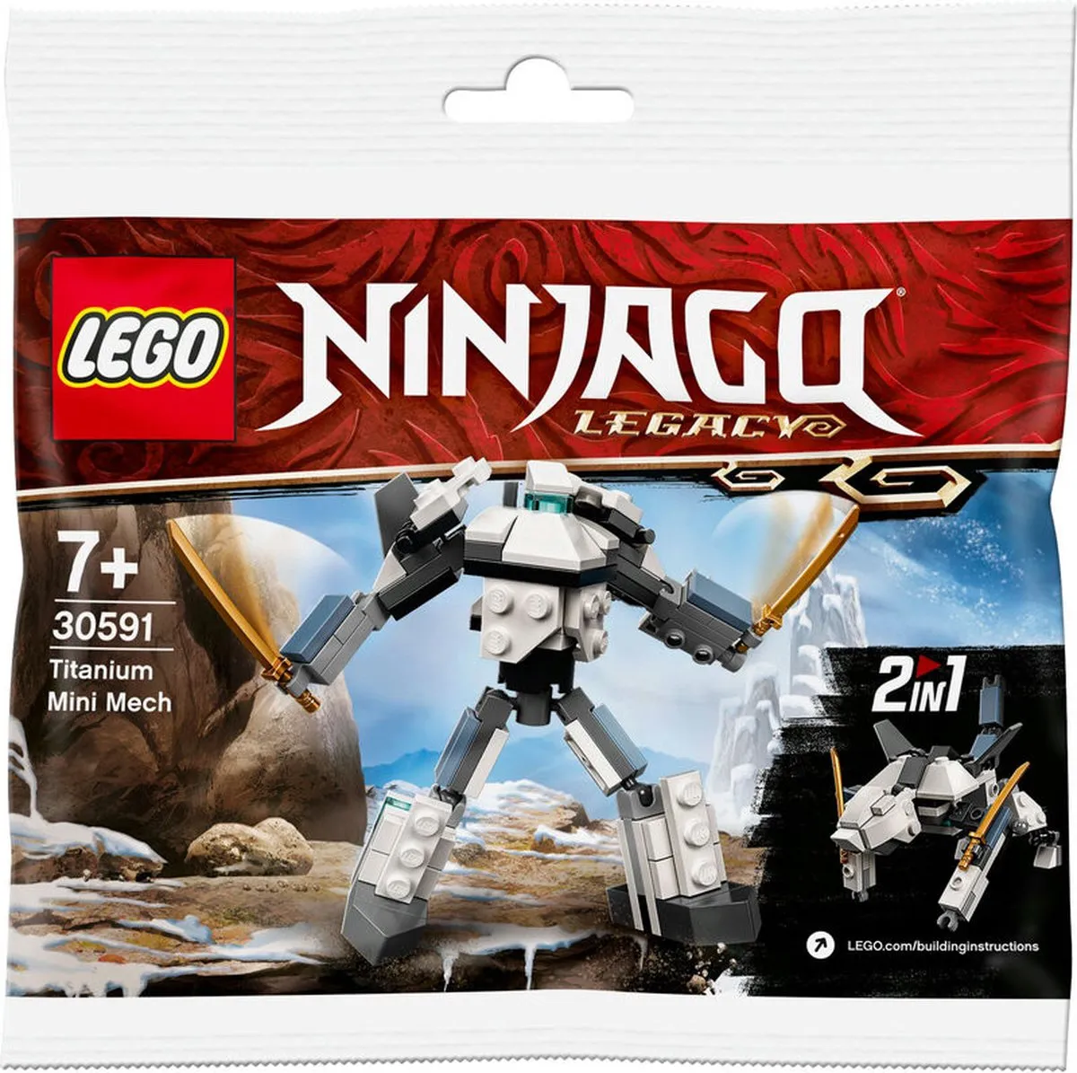 LEGO Ninjago Polybag Mini-Titan-Mech 77 Stukken