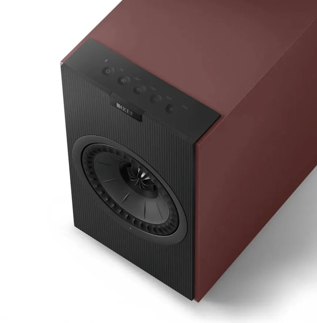 KEF Coda W Hi-Fi speakers - Bluetooth 5.4 - Bordeaux/Zwart - afbeelding 2 van 2