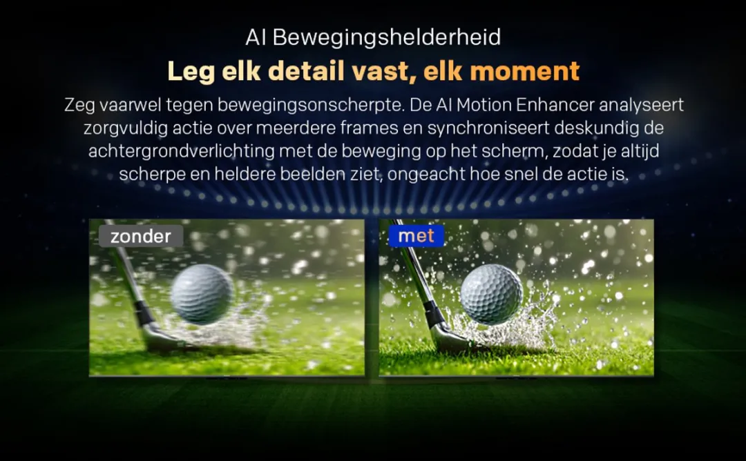 METZ 55MQF7500Z – 55 inch 4K QLED Smart TV – Google TV – Dolby Vision & Atmos – HDMI 2.1 – Smart TV met WiFi & Bluetooth