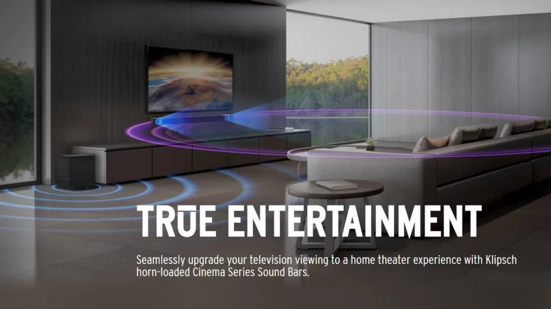 Klipsch Cinema 400 Soundbar 2.1 - Draadloze Subwoofer 8" - Zwart - afbeelding 6 van 6