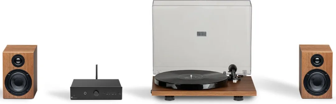 Pro-Ject Stereo Set E Phono Walnoot/Zwart