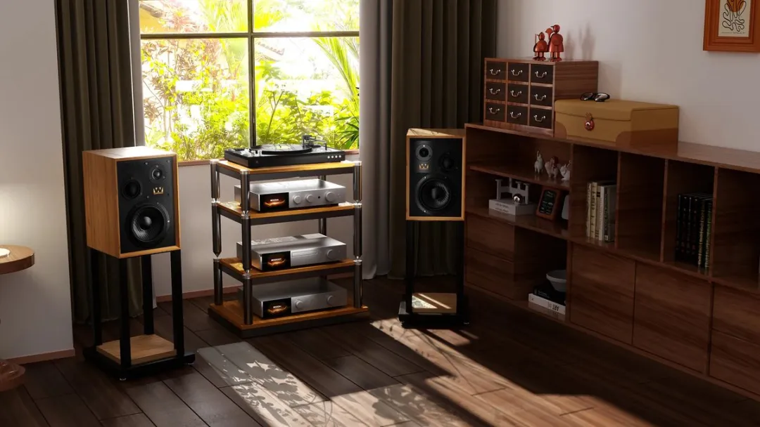 Wharfedale Super Denton Boekenplankluidsprekers - 3-weg - 120W - Walnoot