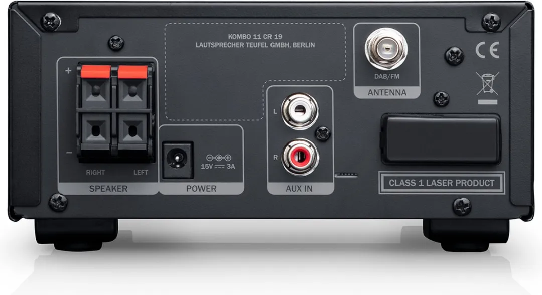 Teufel KOMBO 11 Micro Stereo-installatie - DAB+ CD Bluetooth - Zwart - afbeelding 6 van 6
