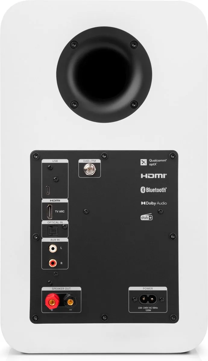 Teufel ULTIMA 25 ACTIVE Bluetooth Boekenplankspeakers - 100W - puur wit