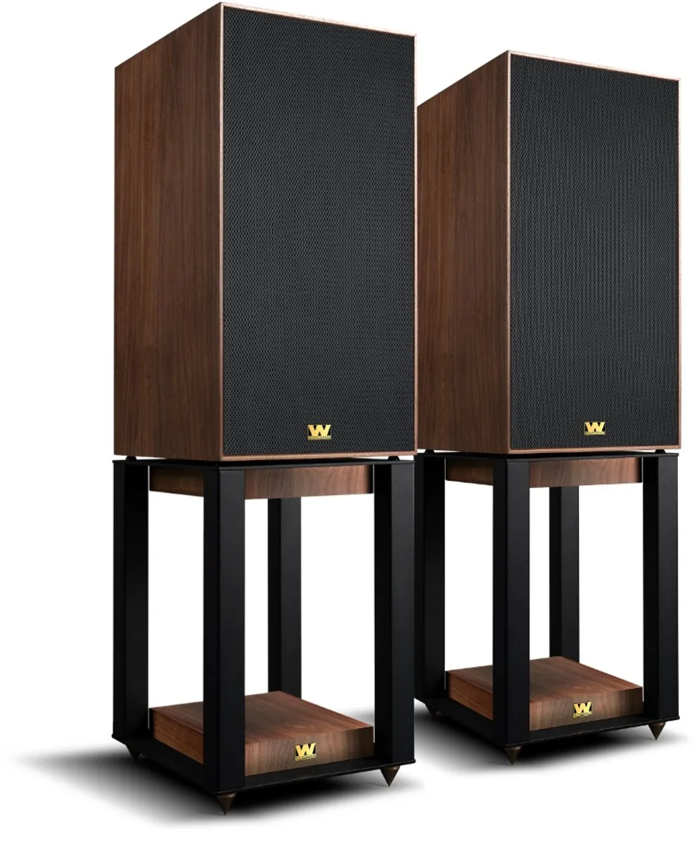 Wharfedale Super Linton 3-weg Luidsprekers & Stands - Walnoot