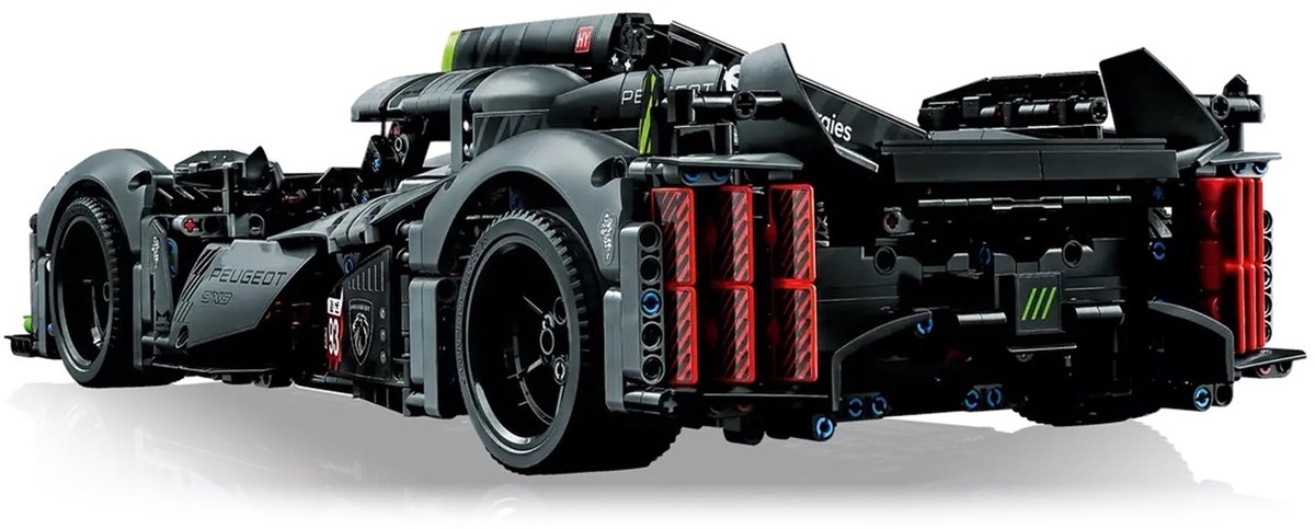 LEGO Technic PEUGEOT 9X8 24H Le Mans Hybrid Hypercar Modelauto Bouwpakket voor Volwassenen - 42156