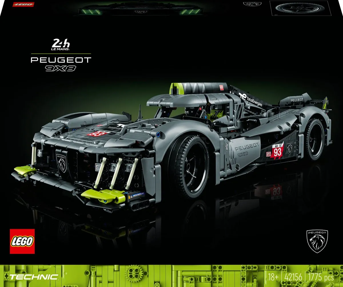 LEGO Technic 42156 Peugeot 9X8 24H Le Mans Modelauto