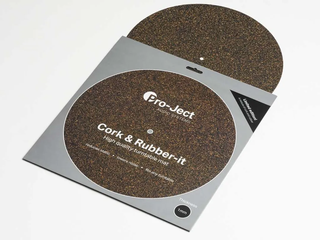 Pro-Ject Cork & Rubber it Draaitafelmat CORK-RUBBER-IT - Zwart
