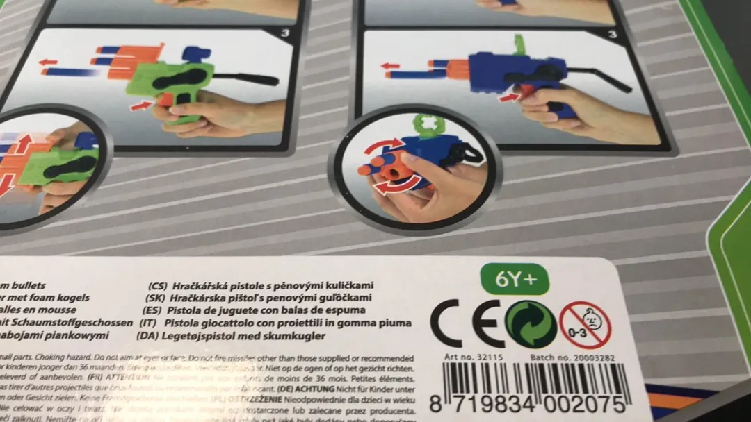 Toitoys Pijltjesgeweer met schuimrubberkogels - Multi