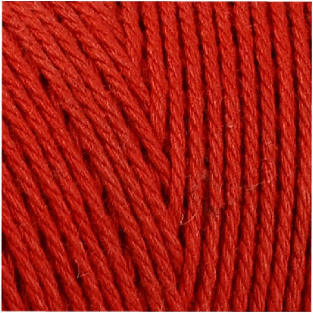 Creativ Company Katoen Getwijnd Koord 320m - Rood - 220 Stuks