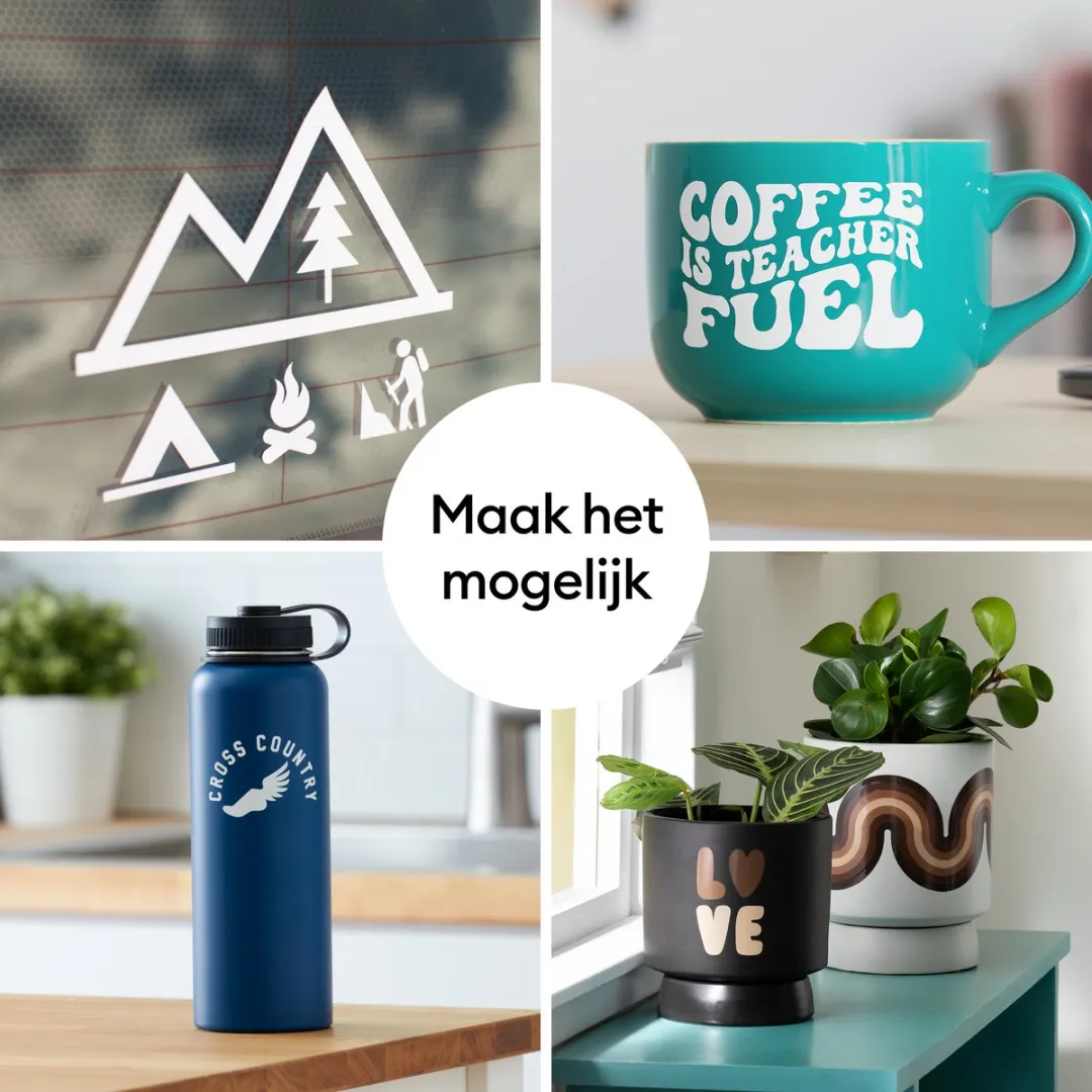 Cricut Metallic Vinyl Textuur Permanent 30,5x120cm - Goud