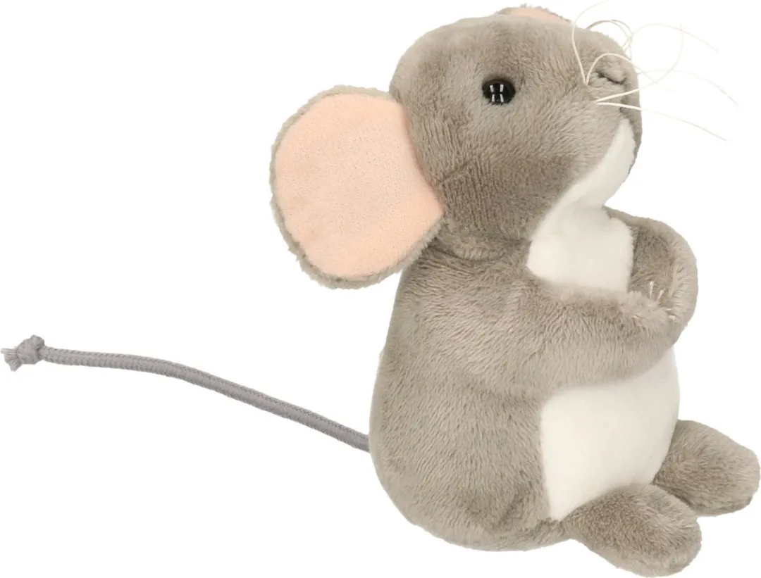 Teddy Hermann Knuffeldier Muis - Grijs 11cm