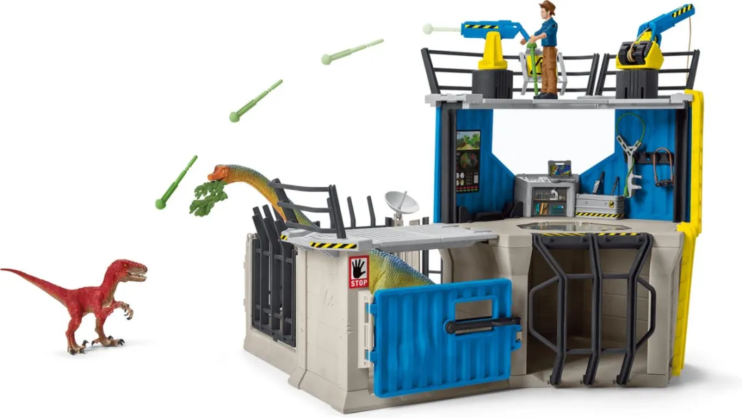 Schleich Dinosaurus Groot Dino-onderzoekstation 41462 - Multikleur