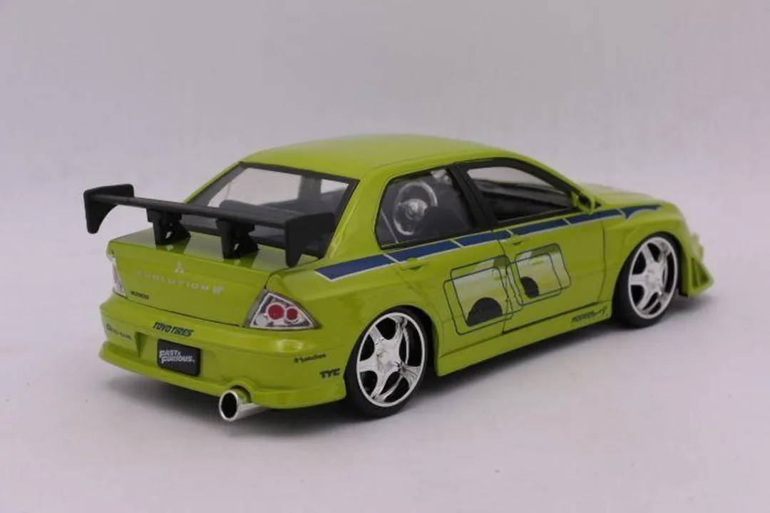 Jada Toys 1/24 Mitsubishi Lancer EVO VII 18836 - Groen - afbeelding 6 van 6