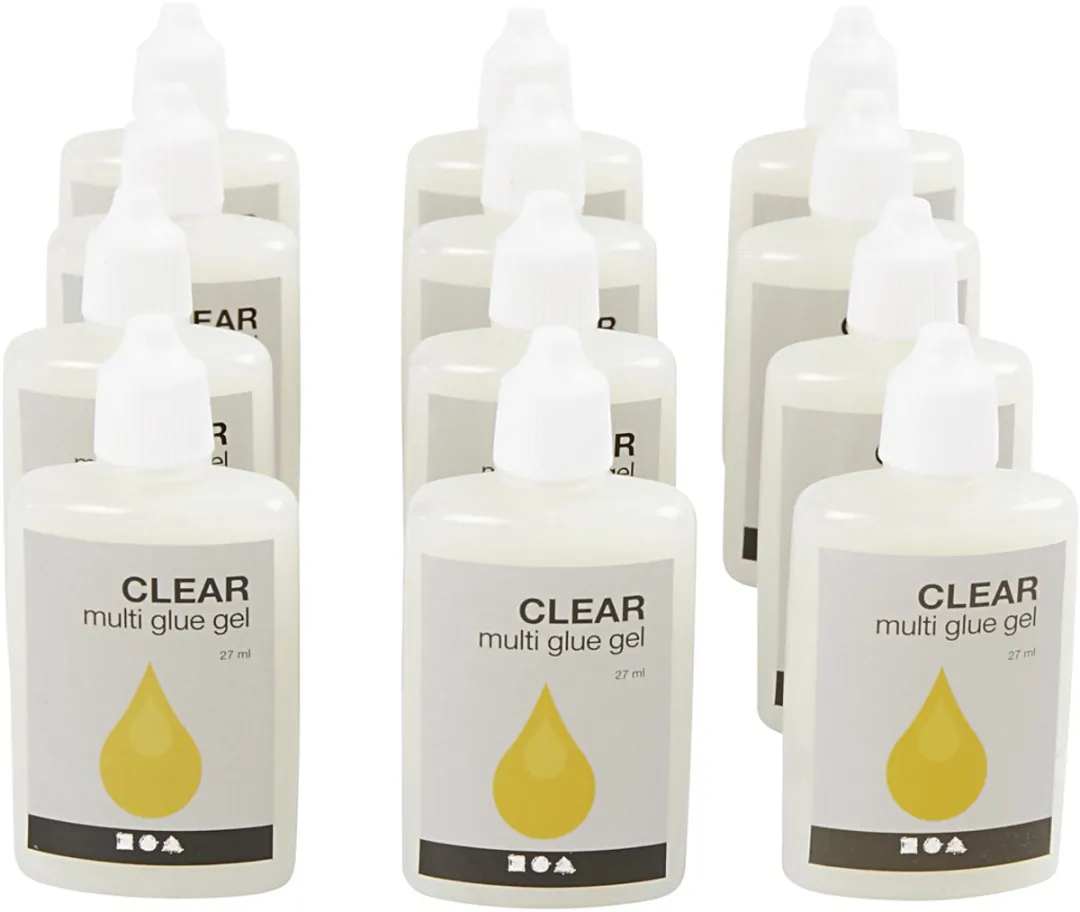Creativ Company Clear Multi Glue Gel 27ml - 12 Stuks