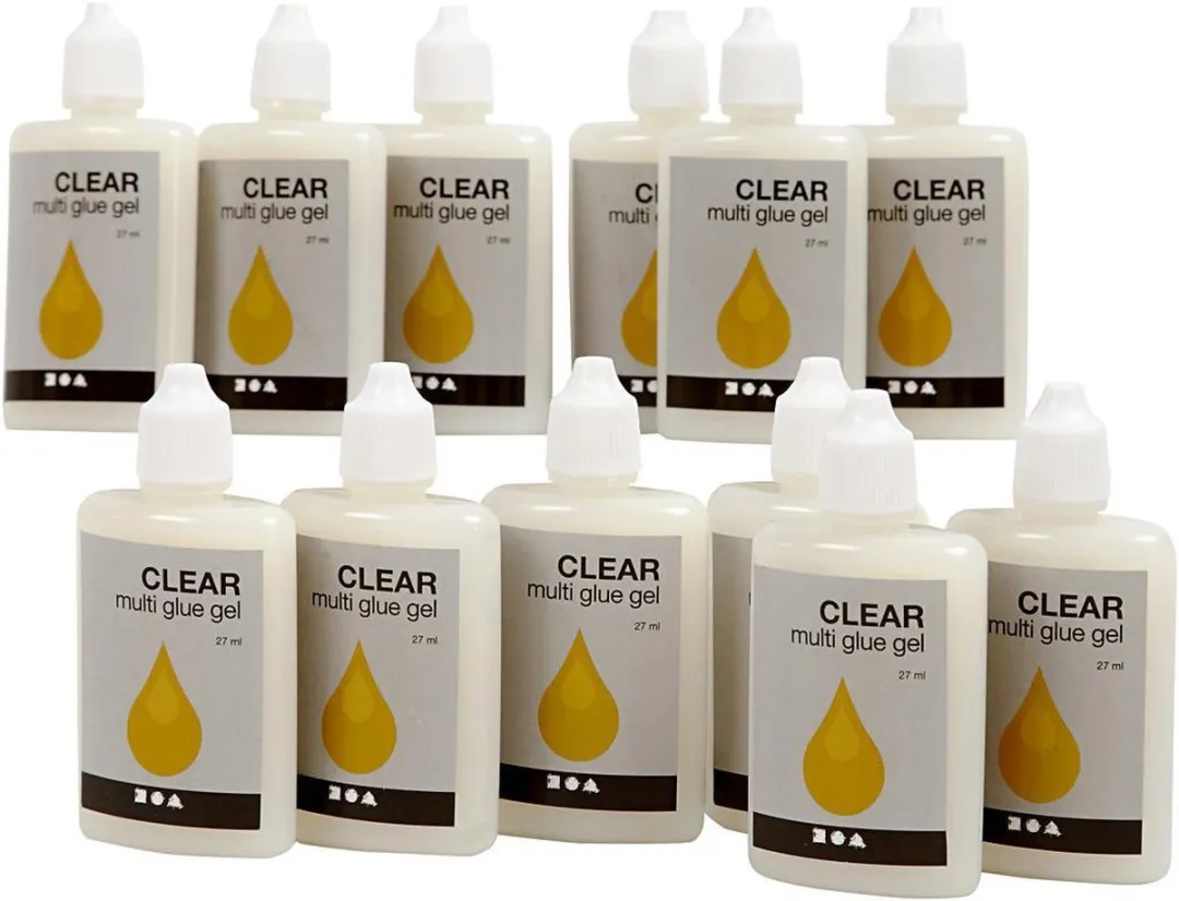 Creativ Company Clear Multi Glue Gel 27ml - 12 Stuks
